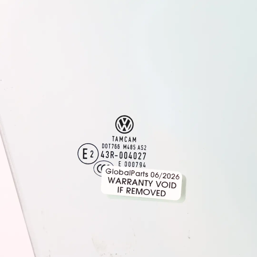 VW Volkswagen Passat CC Door Window Glass Green Front Right O/S - SKU 3C8845202C - Part number 3C8845202C