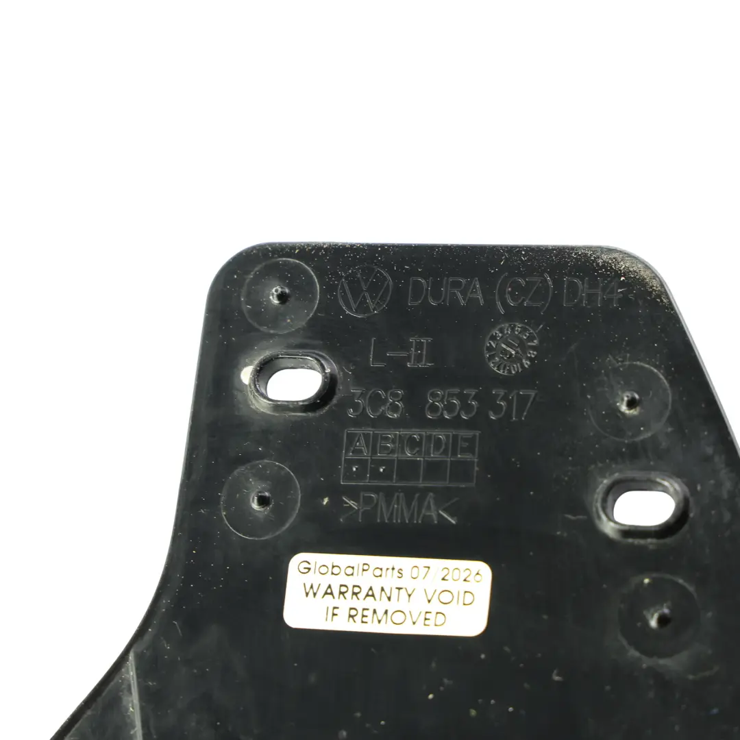 Volkswagen Passat CC Rivestimento Montante B Anteriore Sinistro Nero Satinato - SKU 3C8853317B - Numero di parte 3C8853317B