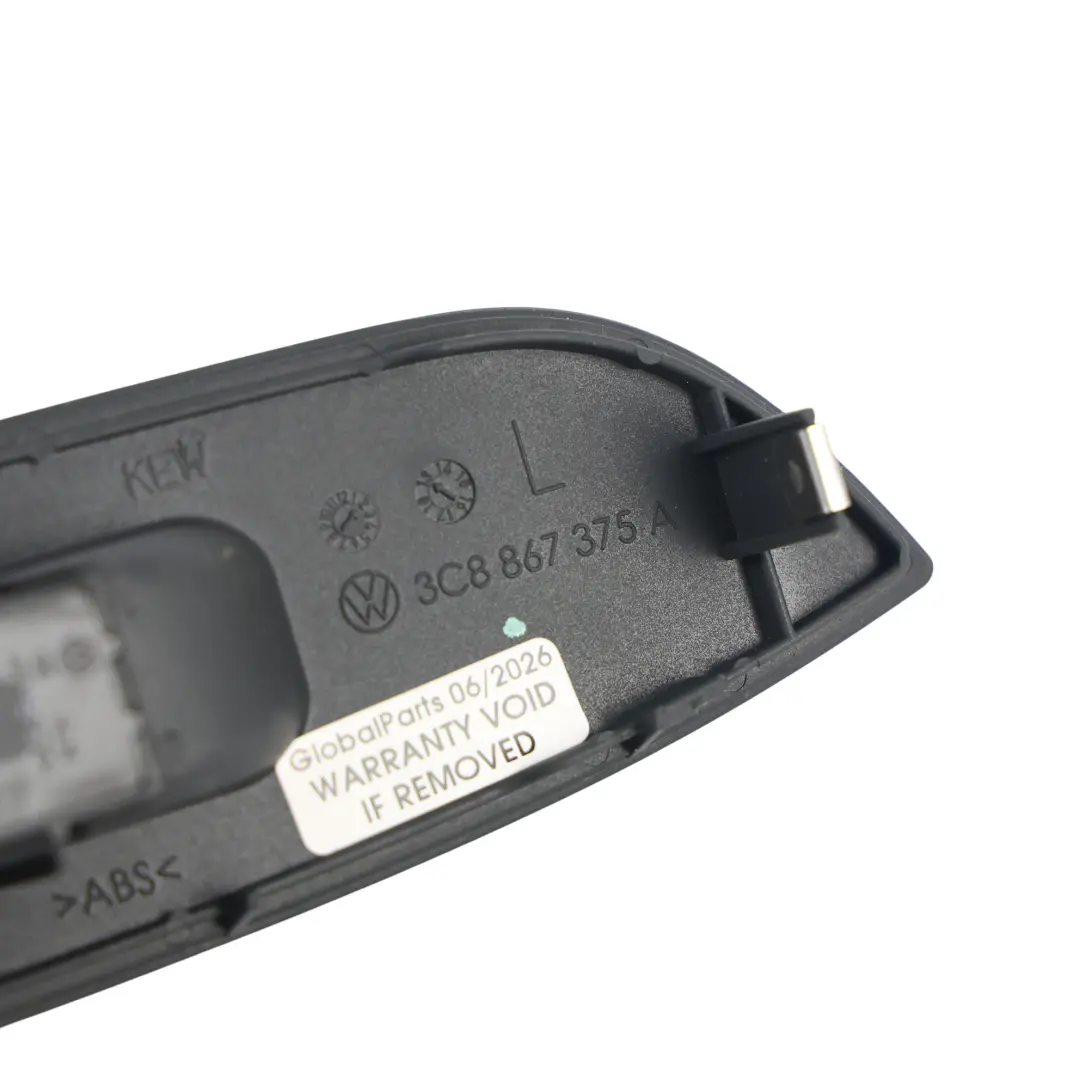 Door Window Switch Unit Left N/S Black to VW Volkswagen Passat CC Rear with Part number 3C8867375A VW Volkswagen Passat CC Rear Door Window Switch Unit Left N/S Black - SKU 3C8867375A - Part number 3C8867375A