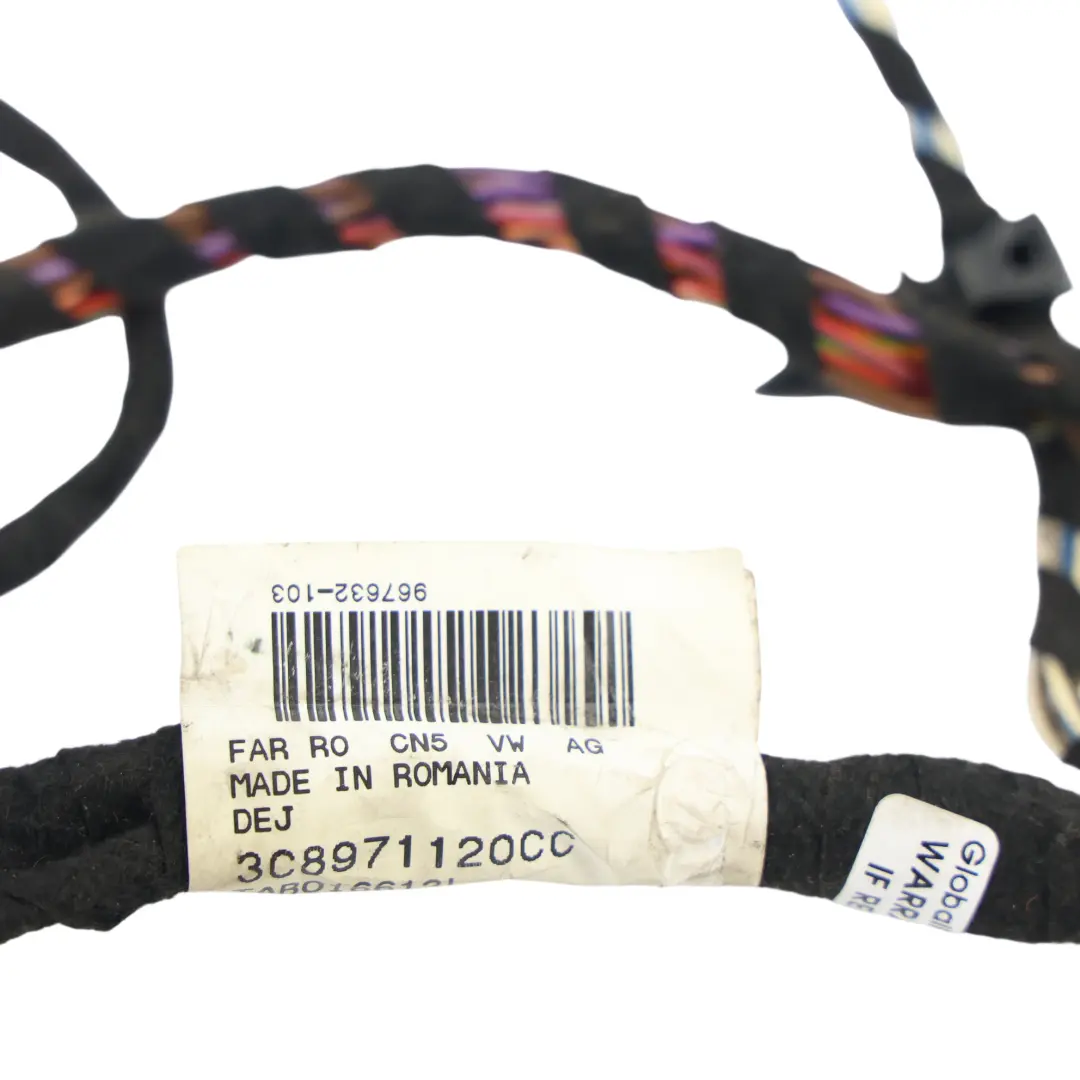 Front Door Wiring Harness Loom Cable Right O/S to Volkswagen Passat CC with Part number 3C8971120CC Volkswagen Passat CC Front Door Wiring Harness Loom Cable Right O/S - SKU 3C8971120CC - Part number 3C8971120CC