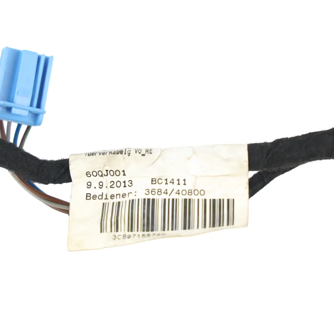 Kabelbaum Tür Vorne Rechts für Volkswagen Passat CC mit Teilenummer 3C8971557AN Volkswagen Passat CC Kabelbaum Tür Vorne Rechts - SKU 3C8971557AN - Teilenummer 3C8971557AN