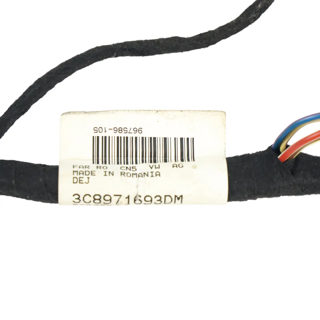 VW Volkswagen Passat CC Rear Door Wiring Harness Cable Left N/S - SKU 3C8971693DM - Part number 3C8971693DM