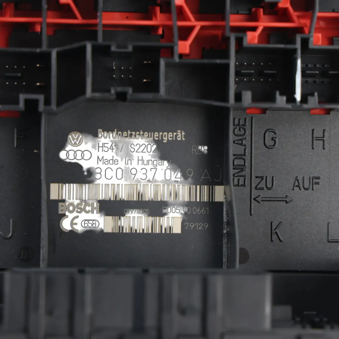 1F Módulo BCM Unidad Control Carrocería ECU para Volkswagen Eos con número de pieza 3C0937049AJ Volkswagen Eos 1F Módulo BCM Unidad Control Carrocería ECU - SKU 3C0937049AJ - Número de pieza 3C0937049AJ