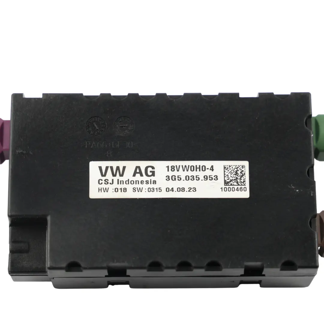 Skoda Karoq Superb 3V Módulo Convertidor Voltaje Distribuidor USB - SKU 3G5035953 - Número de pieza 3G5035953