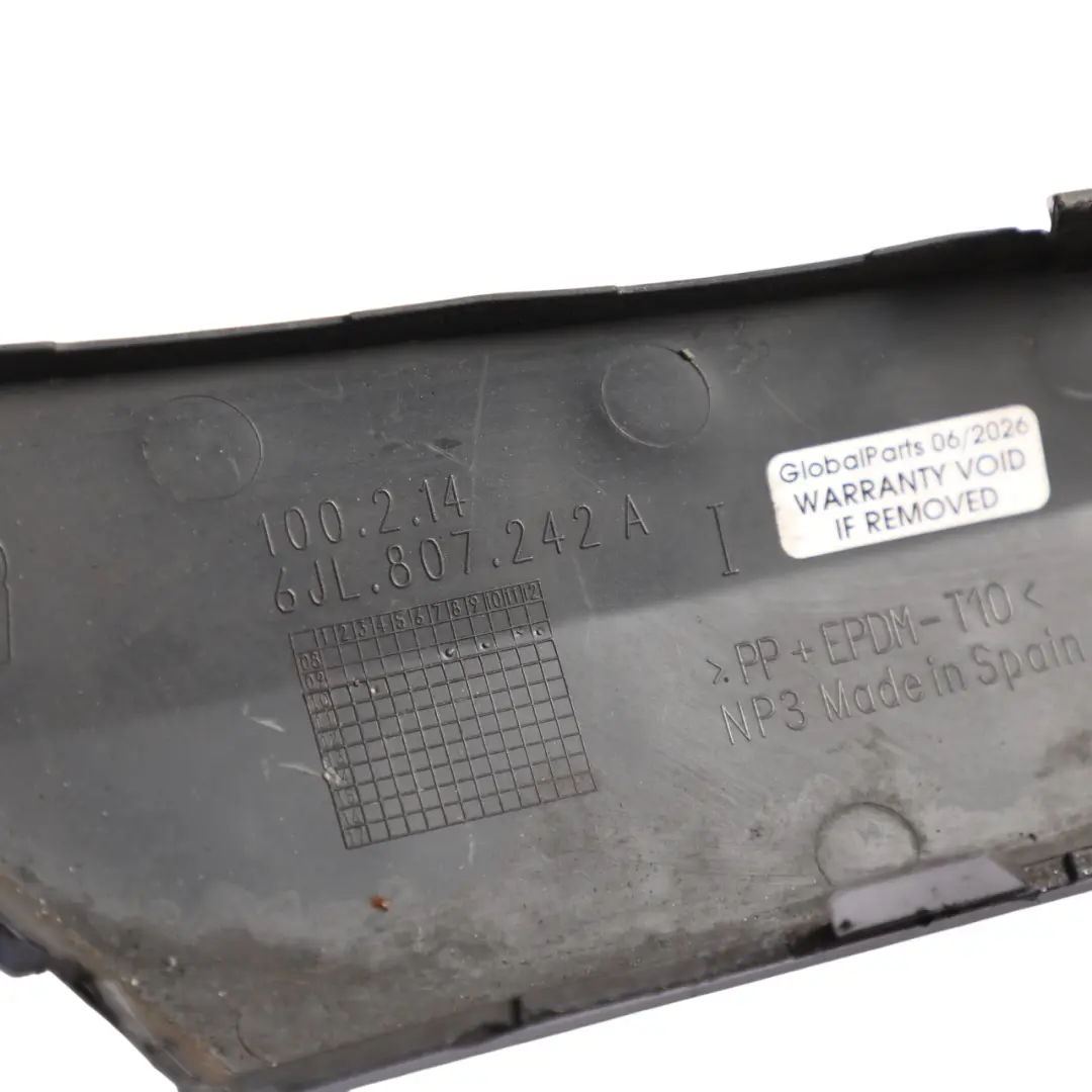 6J Mk4 Front Bumper Trim Cover Cap "BOCANEGRA" Satin Black to Seat Ibiza with Part number 6JL807242A Seat Ibiza 6J Mk4 Front Bumper Trim Cover Cap "BOCANEGRA" Satin Black - SKU 6JL807242A - Part number 6JL807242A