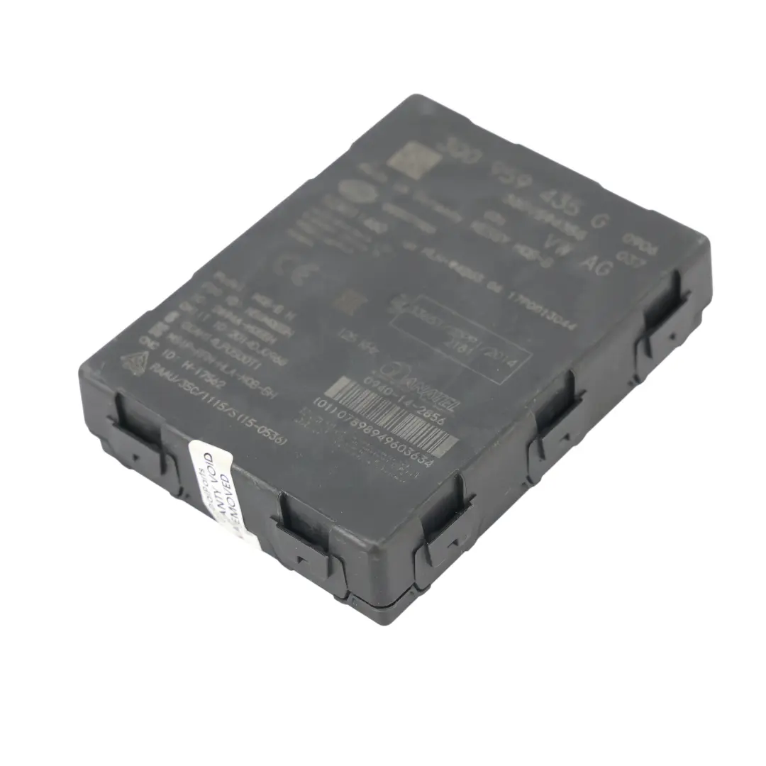 Modulo Centralina Keyless Kessy ECU per Audi Volkswagen Tiguan 5N con numero di parte 3Q0959435G Audi Volkswagen Tiguan 5N Modulo Centralina Keyless Kessy ECU - SKU 3Q0959435G - Numero di parte 3Q0959435G