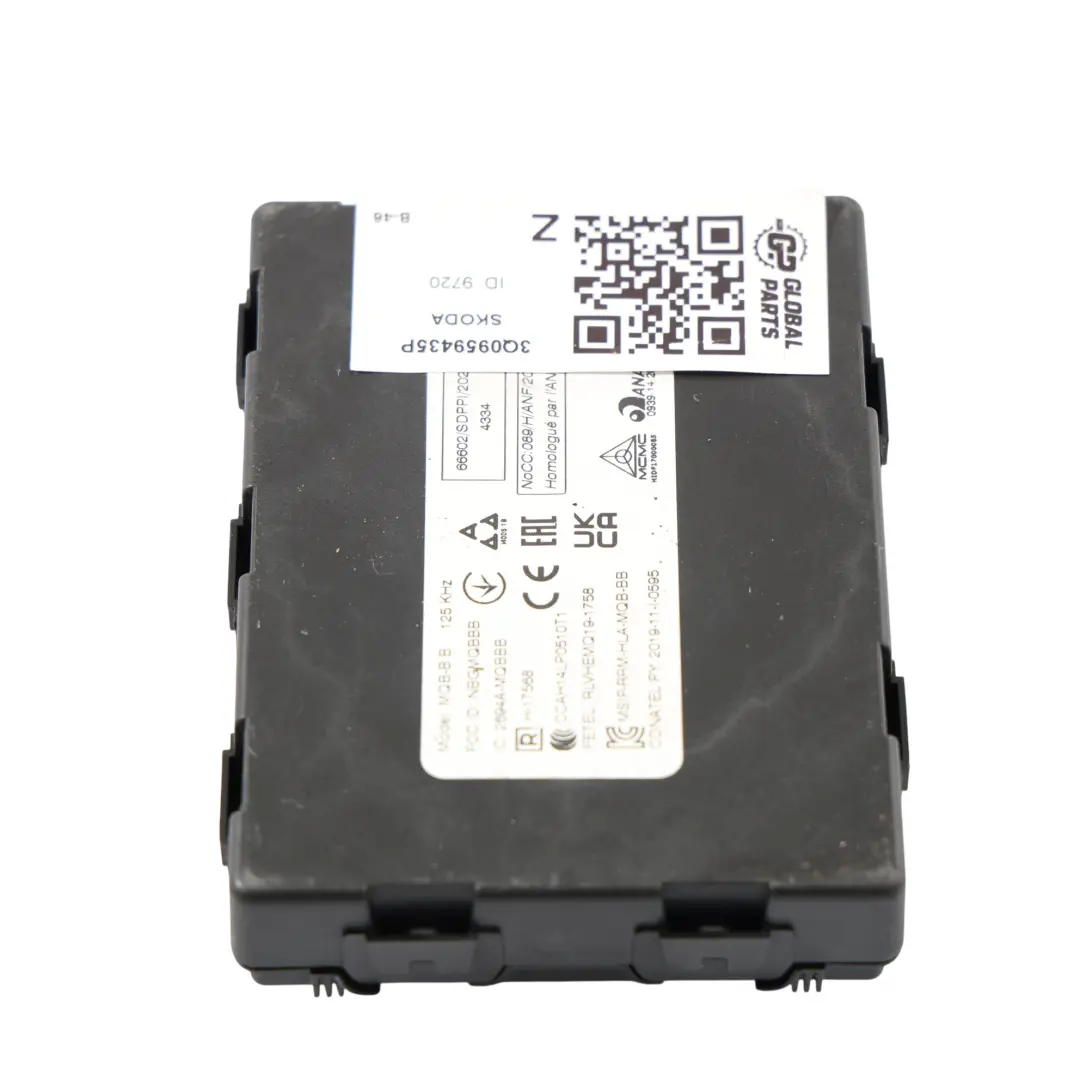 3G Modulo Keyless Entry per Skoda Kamiq NW Karoq ND VW Passat con numero di parte 3Q0959435P Skoda Kamiq NW Karoq ND VW Passat 3G Modulo Keyless Entry - SKU 3Q0959435P - Numero di parte 3Q0959435P