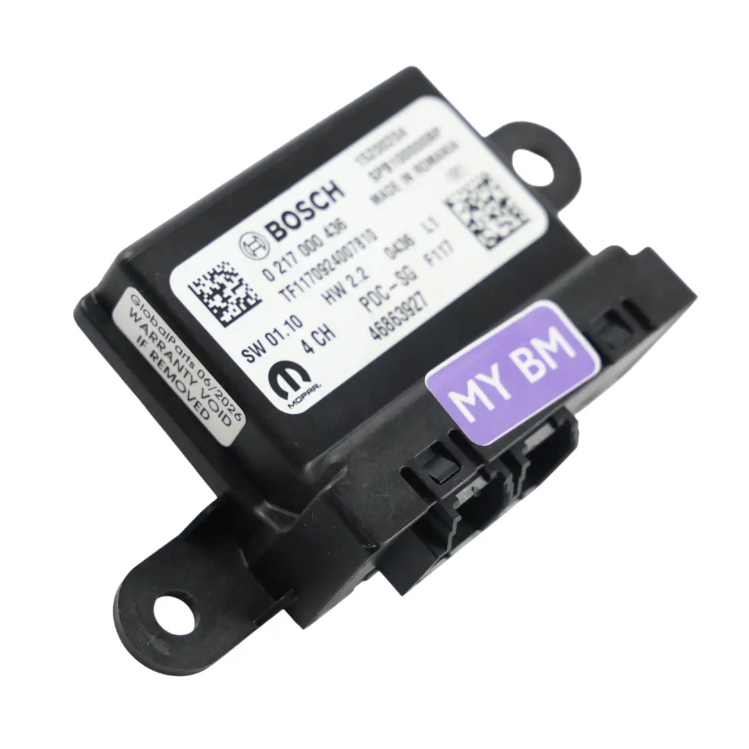 Unità Modulo Sensori Parcheggio PDC per Opel Movano C con numero di parte 46863927 Opel Movano C Unità Modulo Sensori Parcheggio PDC - SKU 46863927 - Numero di parte 46863927
