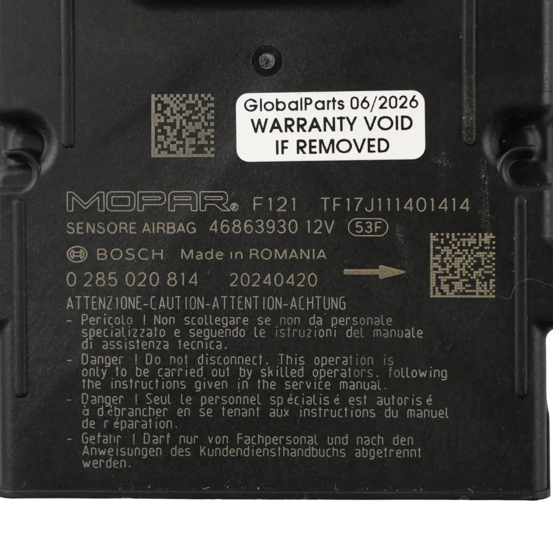 Opel Movano C Fiat Ducato MK3 Unidad Control Módulo Aire - SKU 46863930 - Número de pieza 46863930