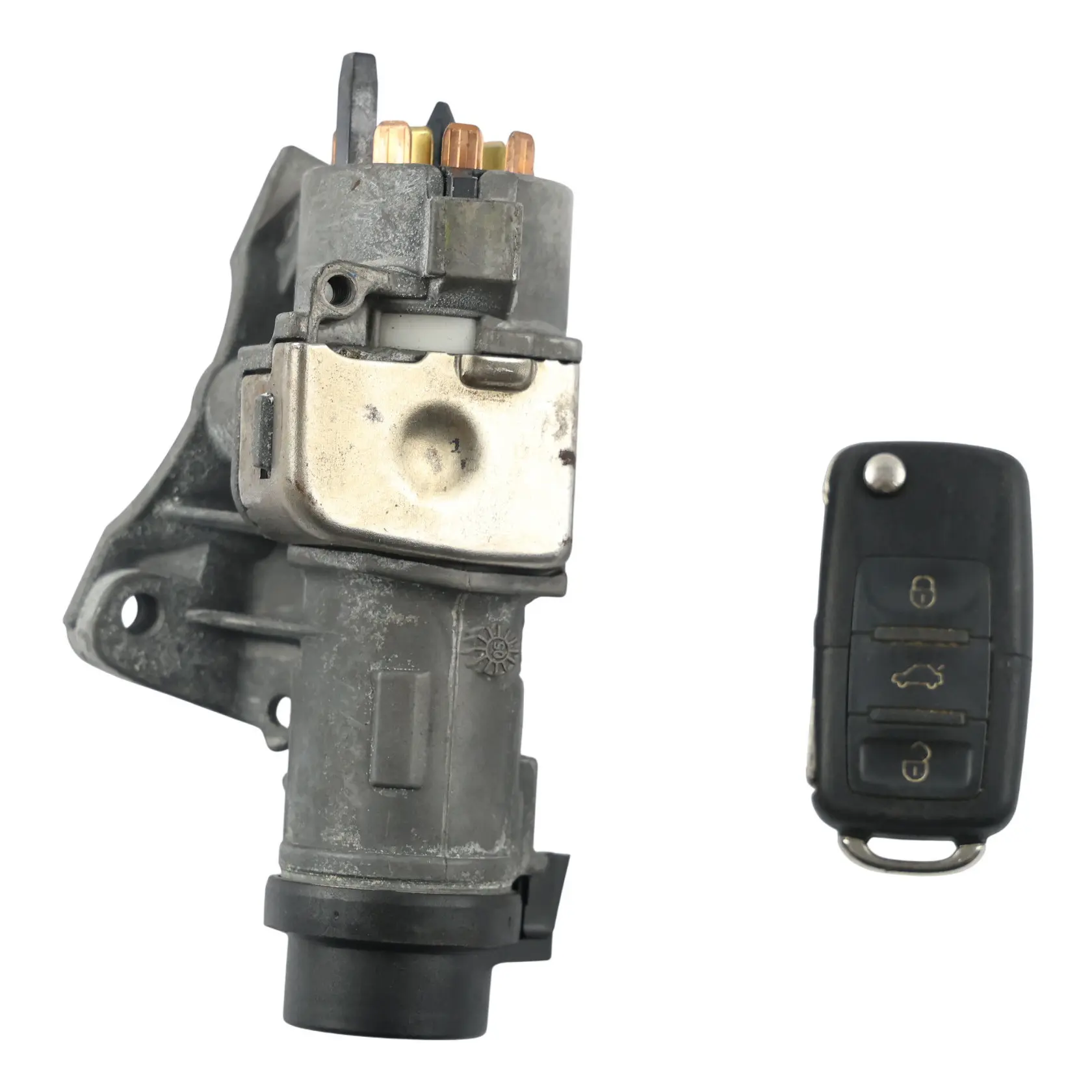Volkswagen Polo 6R Zündschloss Zündschalter Fernbedienung Schlüssel 4B0905851Q