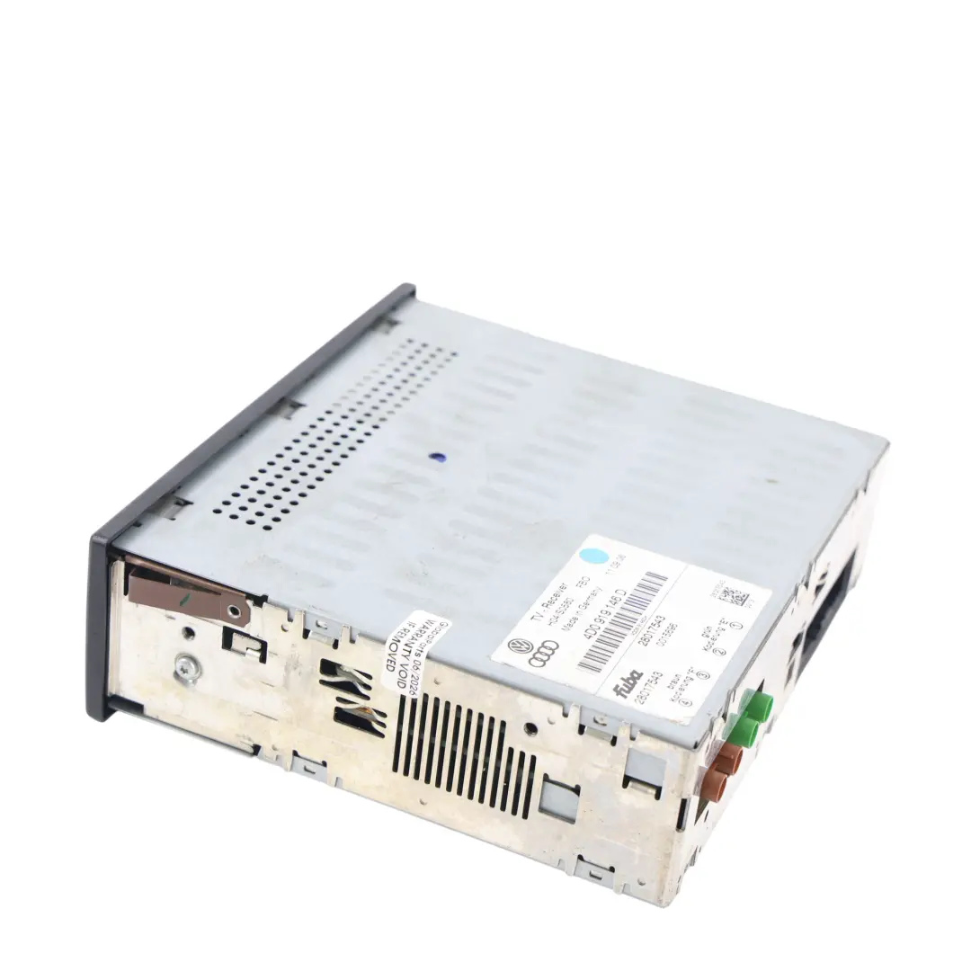 Empfänger Tuner Steuergerät Modul für Audi A4 B6 B7 S4 TV mit Teilenummer 4D0919146D Audi A4 B6 B7 S4 TV Empfänger Tuner Steuergerät Modul - SKU 4D0919146D - Teilenummer 4D0919146D