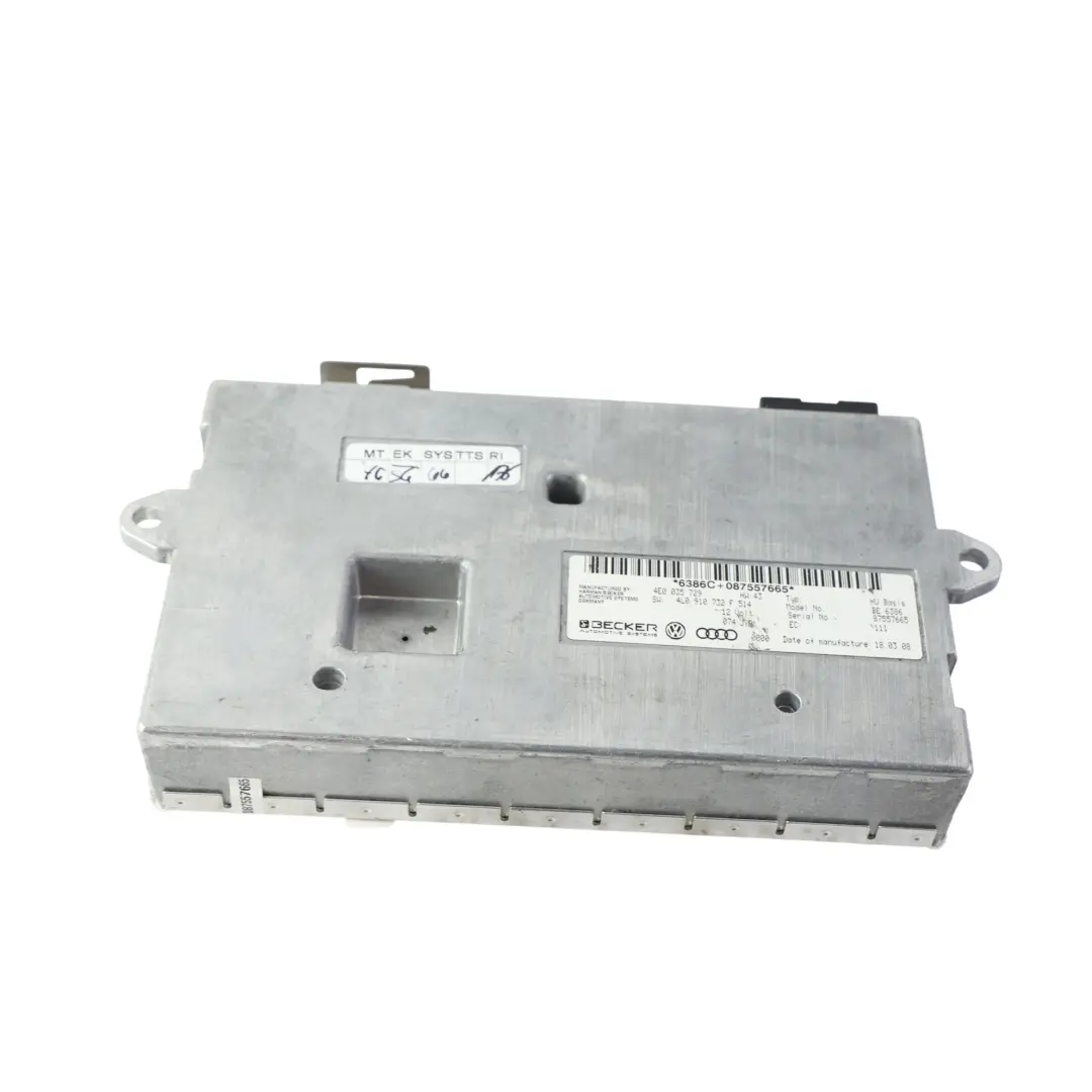 Moduł Bluetooth Jednostka Sterująca 4E0035723 do Volkswagen Caddy SB o numerze 4L0910732F Volkswagen Caddy SB Moduł Bluetooth Jednostka Sterująca 4E0035723 - SKU 4L0910732F - Numer Części 4L0910732F