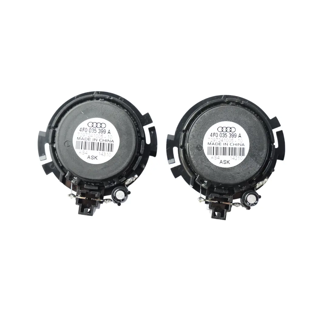 Tweeter Porta Posteriore Sinistro Destro Set x2 per Audi A6 C6 FL con numero di parte 4F0035399A Audi A6 C6 FL Tweeter Porta Posteriore Sinistro Destro Set x2 - SKU 4F0035399A-1 - Numero di parte 4F0035399A