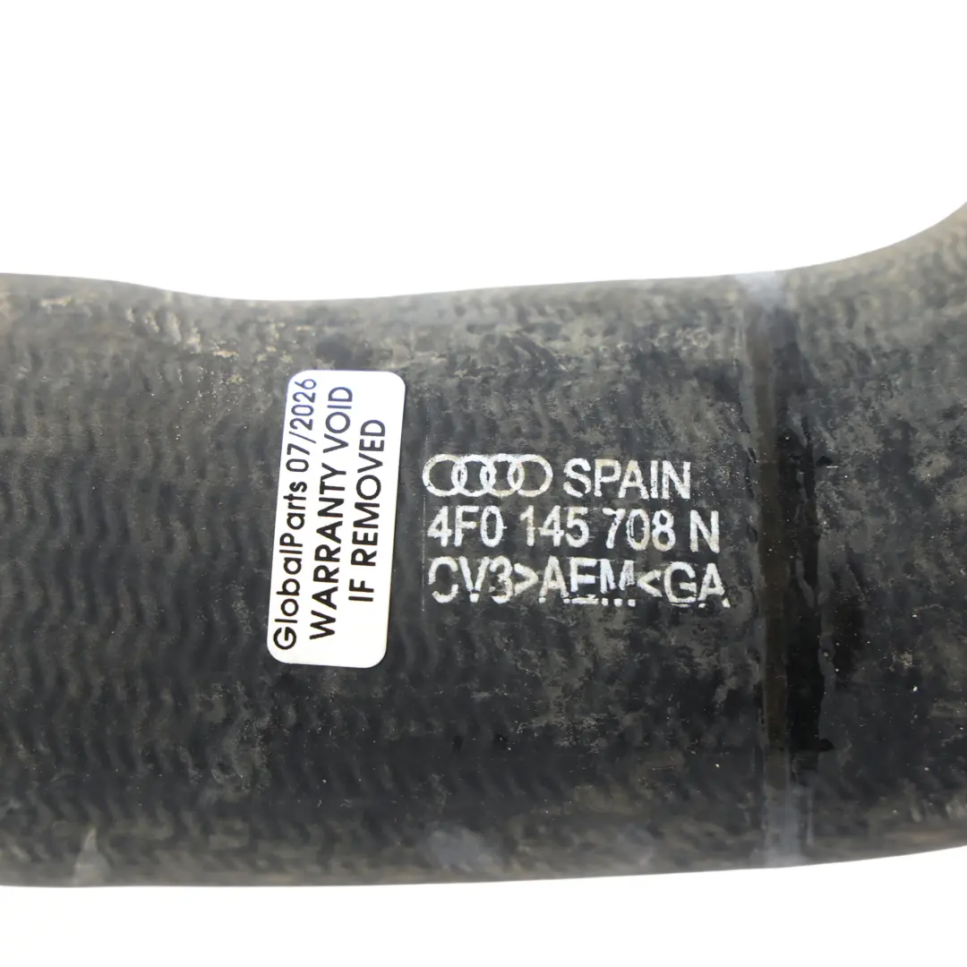 Intake Hose Pipe Line 2.7 Diesel to Audi A6 C6 Intercooler Air with Part number 4F0145708N Audi A6 C6 Intercooler Air Intake Hose Pipe Line 2.7 Diesel - SKU 4F0145708N - Part number 4F0145708N