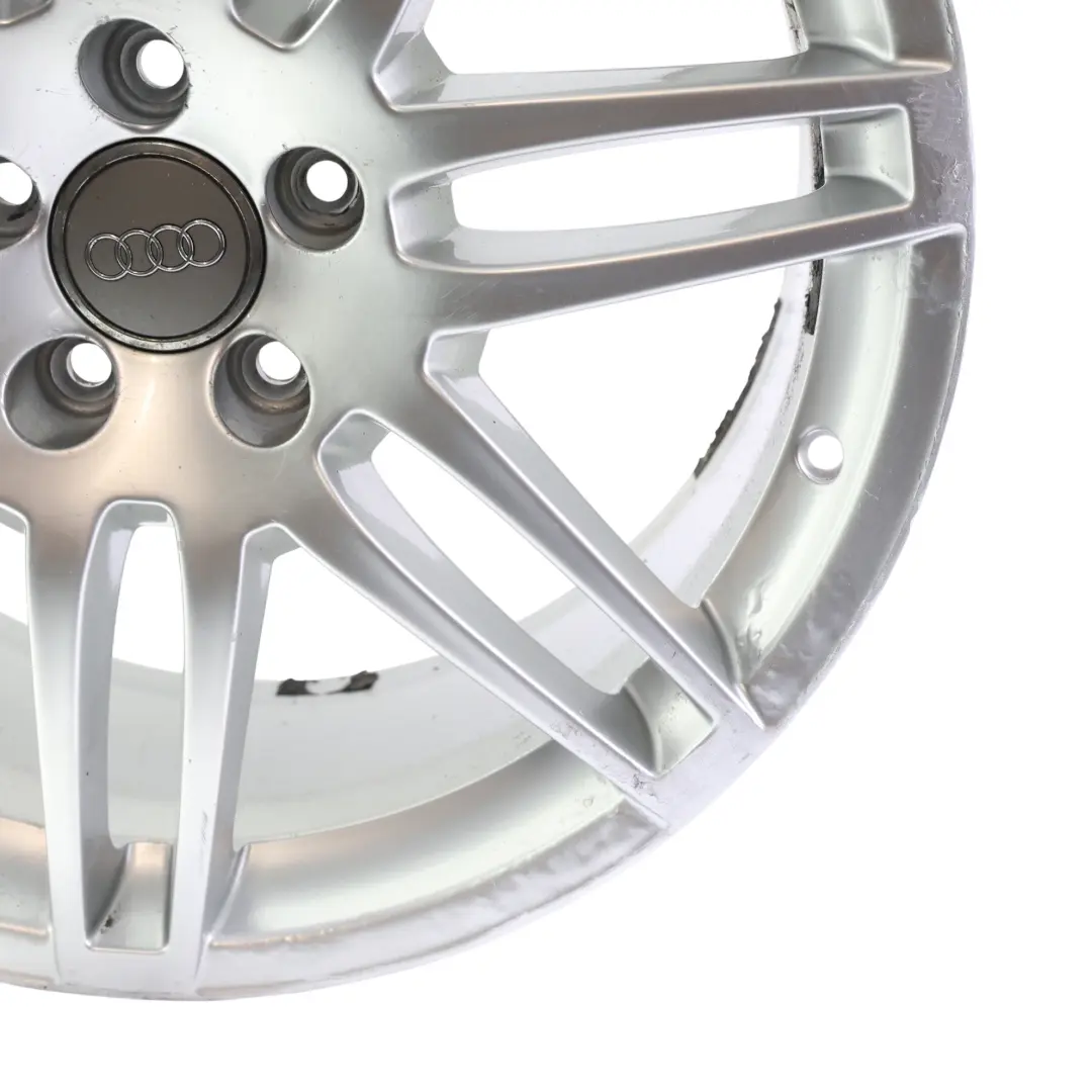 Audi A6 C6 Silberne Alufelge 19" 8,5J ET:48 Doppelspeiche Le Mans 4F0601025BA - SKU 4F0601025BA-1 - Teilenummer 4F06010258A