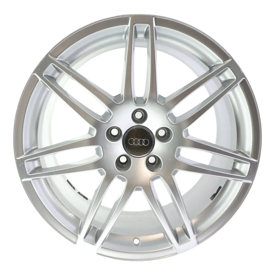 Silberne Alufelge 19" 8,5J ET:48 Doppel Speiche Le Mans für Audi A6 C6 mit Teilenummer 4F0601025BA Audi A6 C6 Silberne Alufelge 19" 8,5J ET:48 Doppel Speiche Le Mans - SKU 4F0601025BA-2 - Teilenummer 4F0601025BA