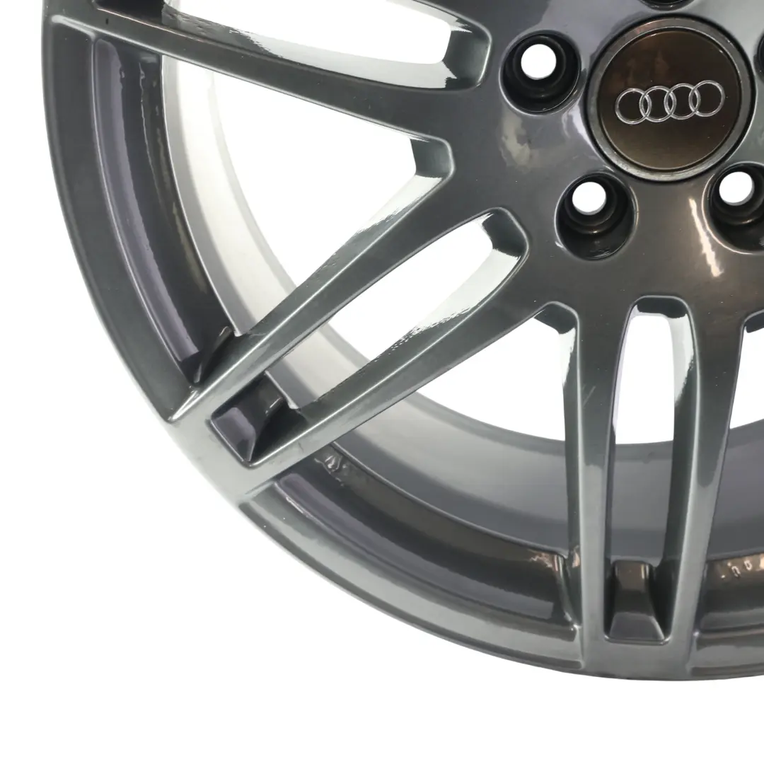 Audi A6 C6 Alloy Wheel Rim 19" 8.5J ET48 Twin Spoke Le Mans Grey - SKU 4F0601025BA-7 - Part number 4F0601025BA