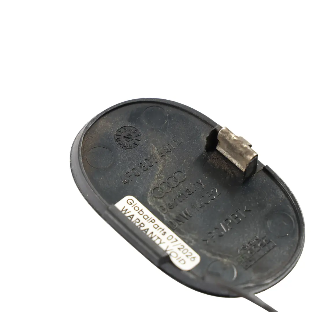 Front Bumper Tow Eye Hook Cap Right O/S Oyster Grey - Z7Q to Audi A6 C6 with Part number 4F0807441E Audi A6 C6 Front Bumper Tow Eye Hook Cap Right O/S Oyster Grey - Z7Q - SKU 4F0807441E-OGM - Part number 4F0807441E