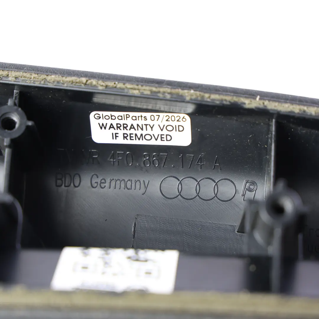 4F Panneau Garniture Accoudoir Porte Avant Droit pour Audi A6 S6 RS6 à propos du numéro de pièce 4F0867174A Audi A6 S6 RS6 4F Panneau Garniture Accoudoir Porte Avant Droit - SKU 4F0867174A - Numéro de pièce 4F0867174A