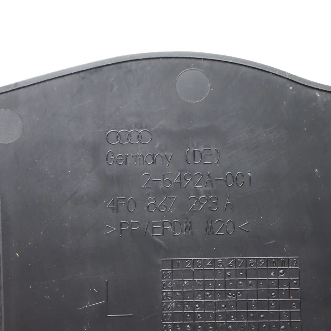 Audi A6 C6 FL B Pillar Trim Cover Interior Panel Black Left N/S - SKU 4F0867243A-1 - Part number 4F0867243A