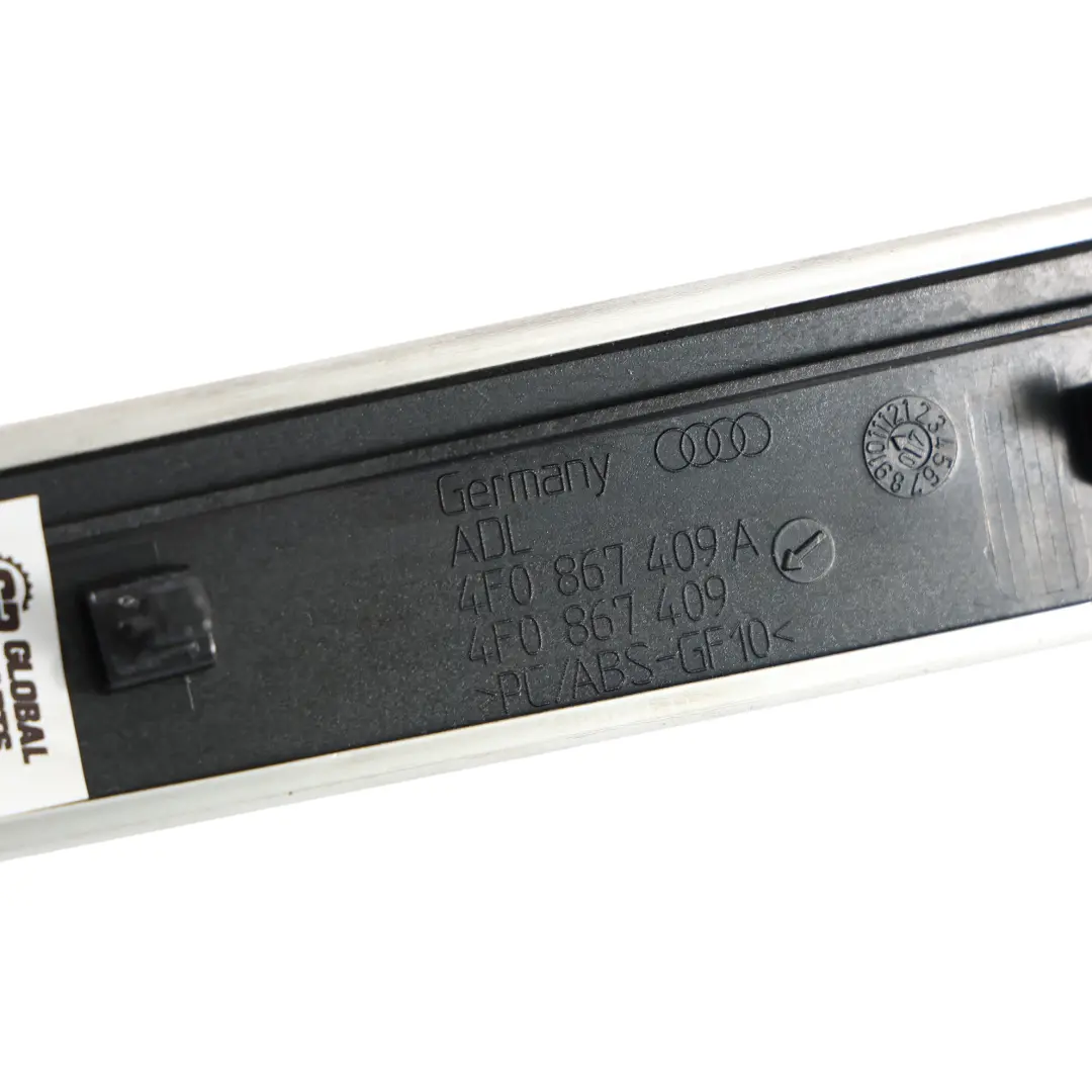 Türverkleidung Abdeckung Vorne Links Gebürstet Silber für Audi A6 C6 mit Teilenummer 4F0867409 Audi A6 C6 Türverkleidung Abdeckung Vorne Links Gebürstet Silber - SKU 4F0867409 - Teilenummer 4F0867409