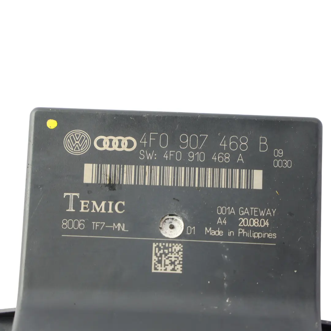 Moduł Sterownik Gateway ECU do Audi A6 C6 o numerze 4F0907468B Audi A6 C6 Moduł Sterownik Gateway ECU - SKU 4F0907468B - Numer Części 4F0907468B