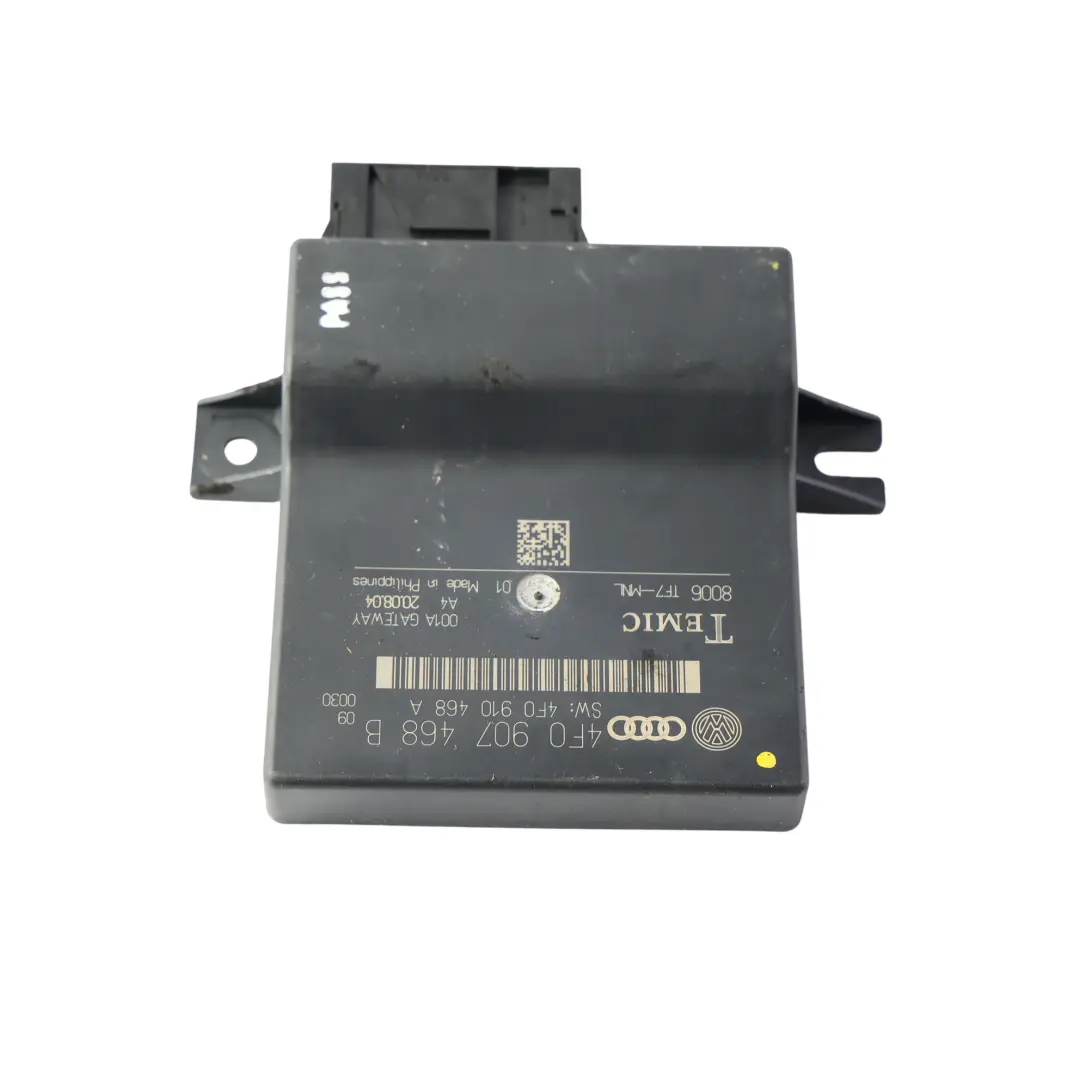 4F Gateway Control Unit Module ECU to Audi A6 C6 with Part number 4F0907468B Audi A6 C6 4F Gateway Control Unit Module ECU - SKU 4F0907468B - Part number 4F0907468B