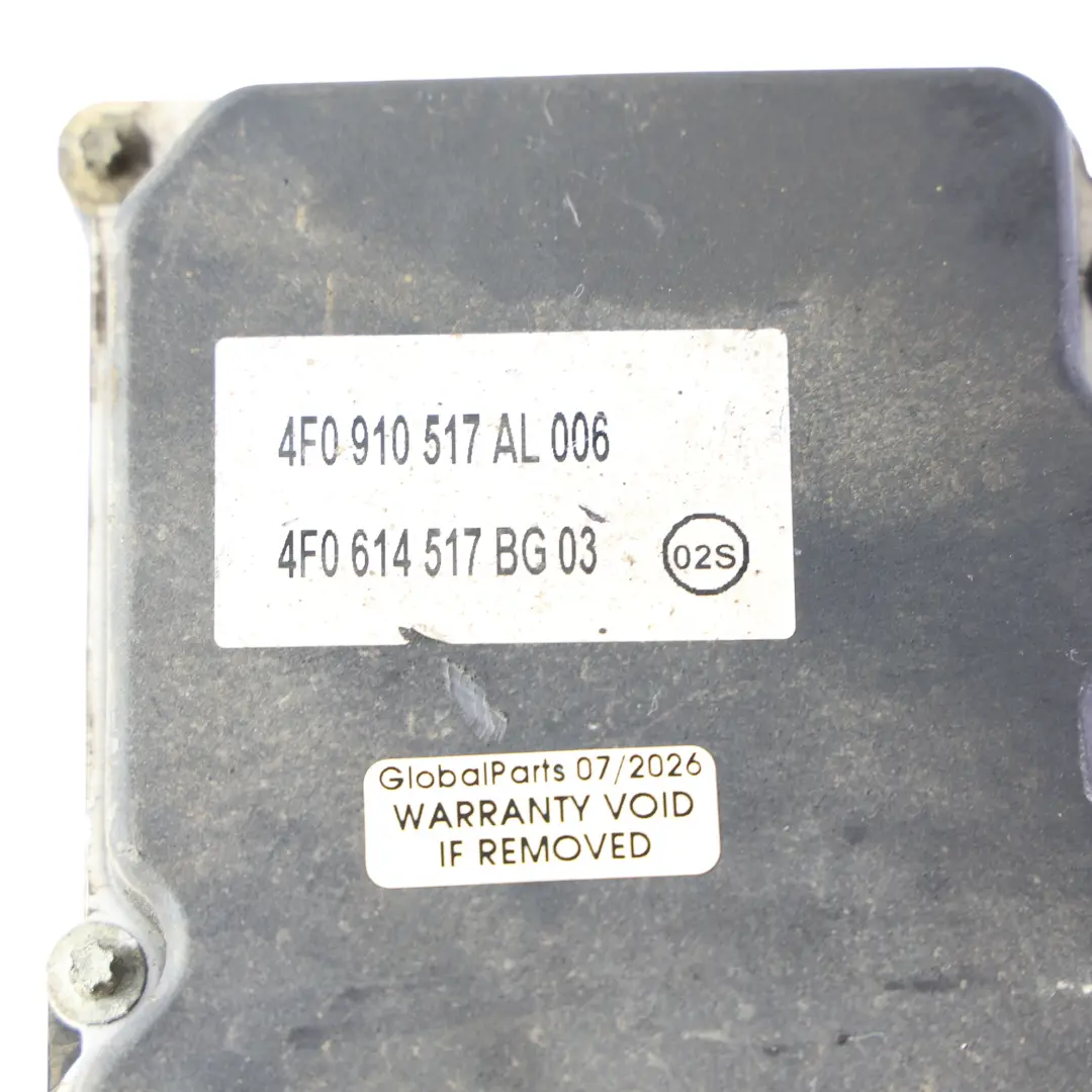 ABS Brake Pump Module Control Unit Hydraulic 4F0614517BA to Audi A6 C6 with Part number 4F0910517AL Audi A6 C6 ABS Brake Pump Module Control Unit Hydraulic 4F0614517BA - SKU 4F0910517AL - Part number 4F0910517AL