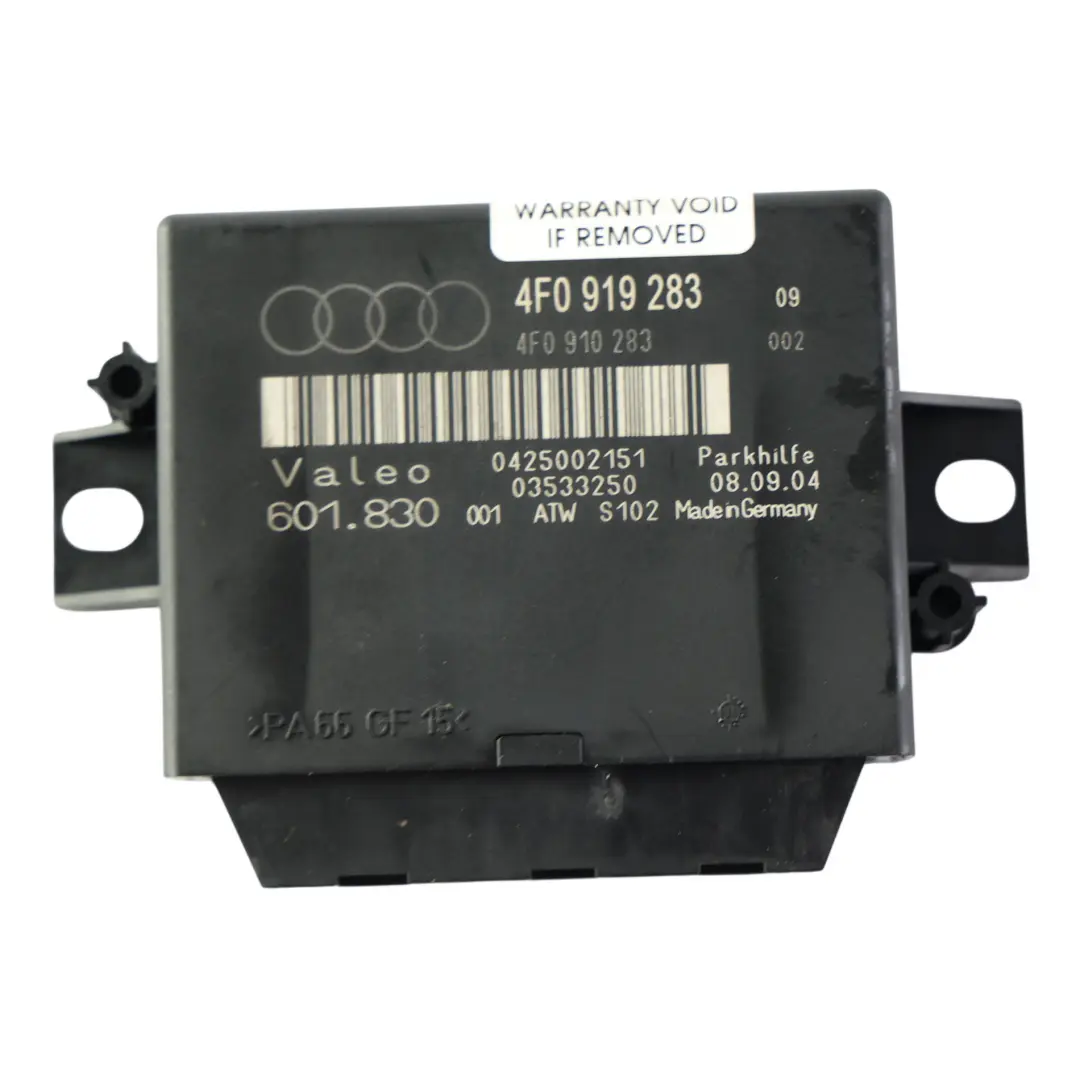Audi A6 C6 Q7 4L PDC Parkhilfe Sensor Steuergerät Modul - SKU 4F0919283 - Teilenummer 4F0919283