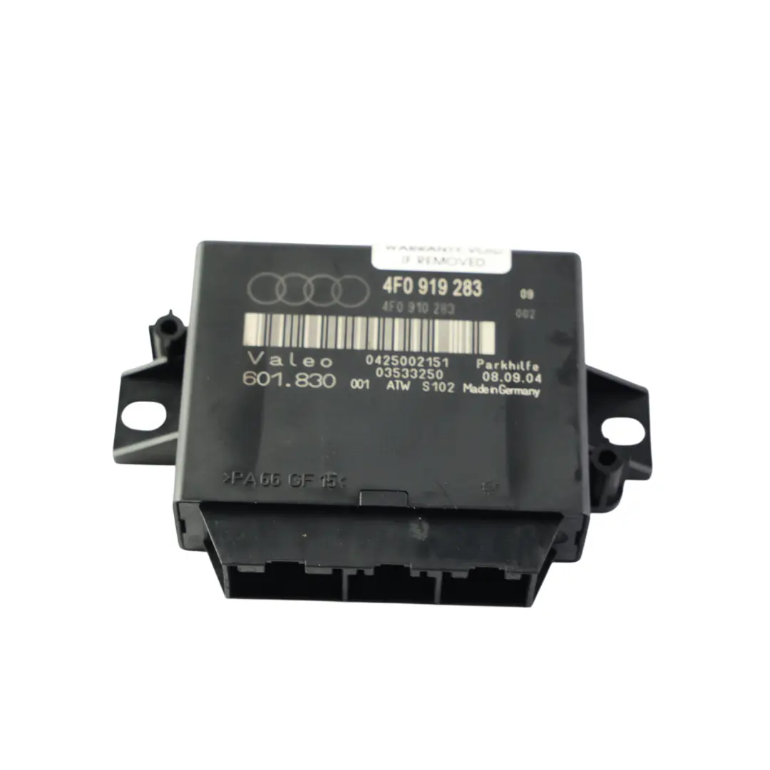 PDC Parking Aid Sensor Control Unit Module to Audi A6 C6 Q7 4L with Part number 4F0919283 Audi A6 C6 Q7 4L PDC Parking Aid Sensor Control Unit Module - SKU 4F0919283 - Part number 4F0919283