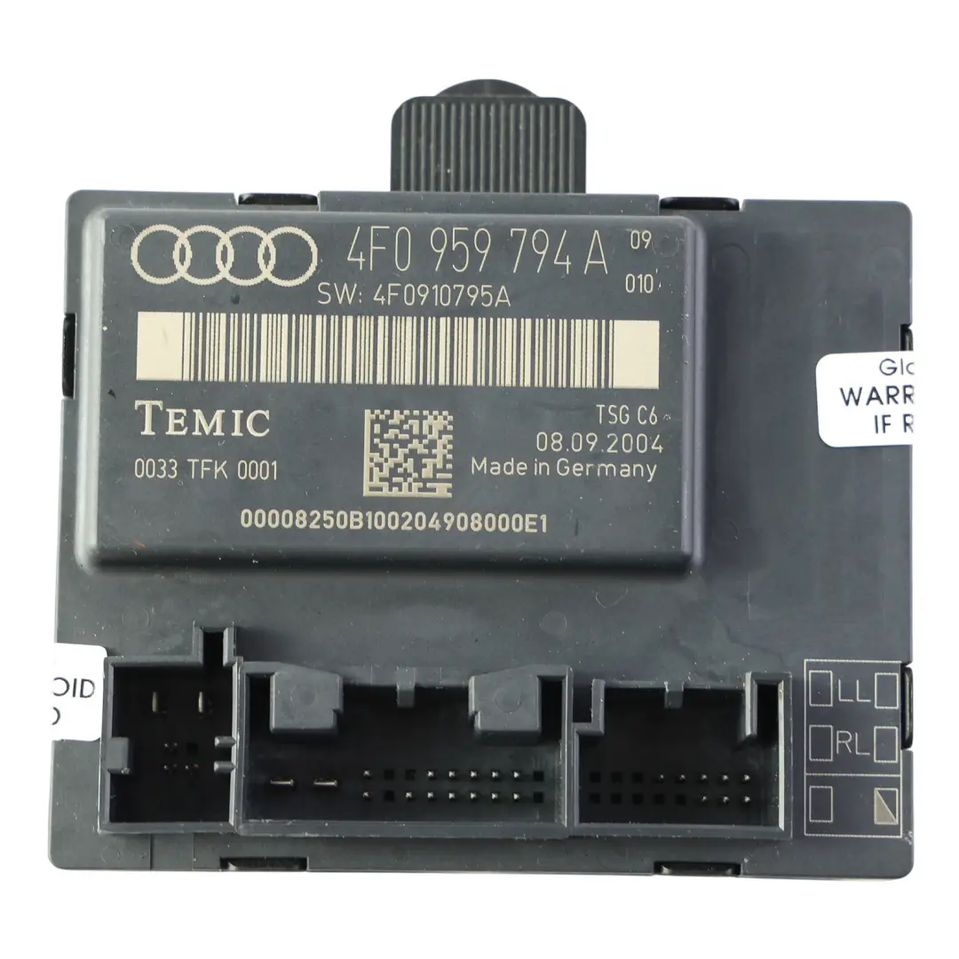 Audi A6 S6 Avant Quattro 4F Door Control Unit ECU Rear Right O/S - SKU 4F0959794A - Part number 4F0959794A