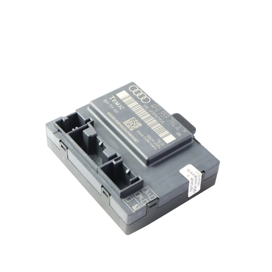 4F Centralina Porta Posteriore Destra per Audi A6 S6 Avant Quattro con numero di parte 4F0959794A Audi A6 S6 Avant Quattro 4F Centralina Porta Posteriore Destra - SKU 4F0959794A - Numero di parte 4F0959794A