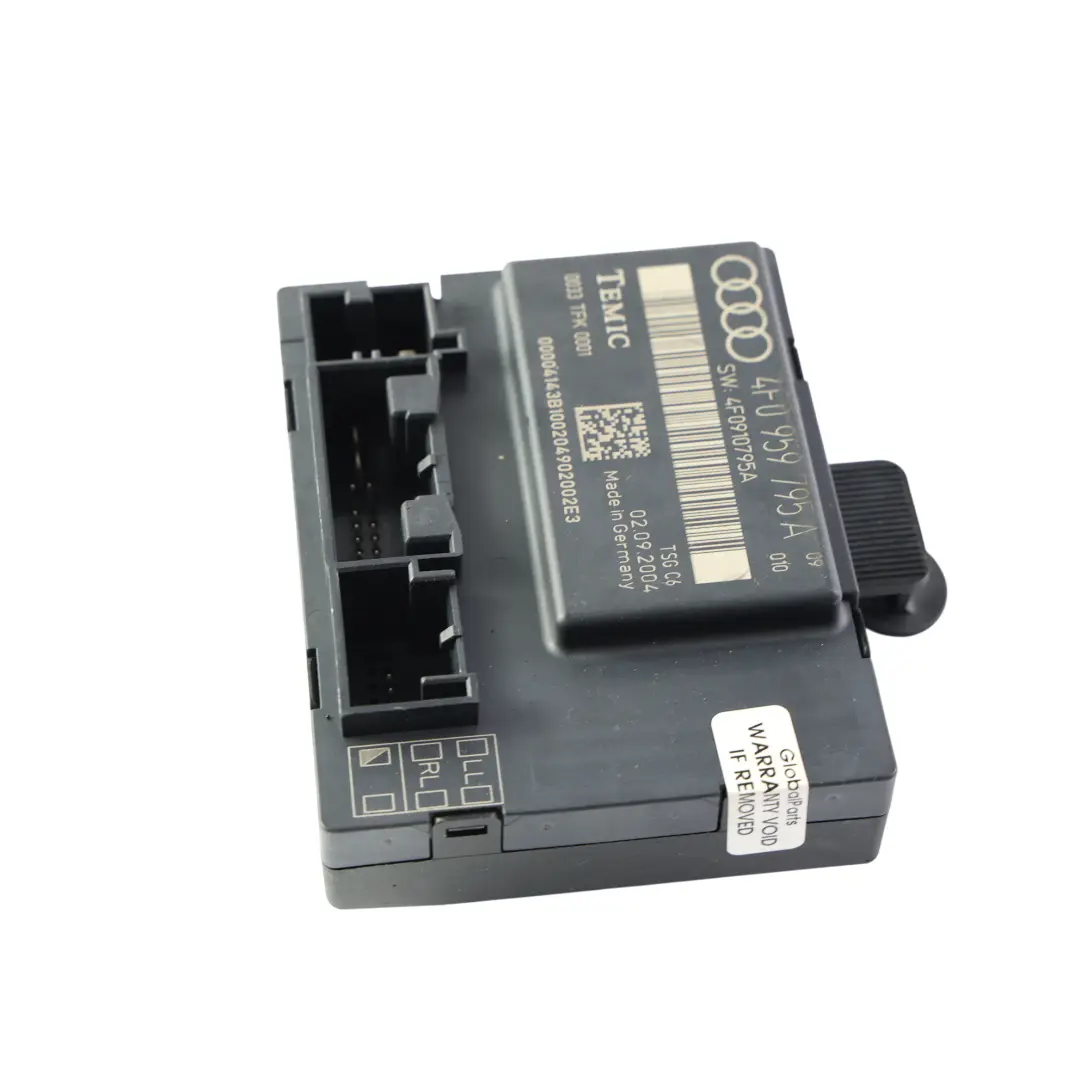 4F C6 Steuergerät Modul ECU Hinten Links für Audi A6 mit Teilenummer 4F0959795A Audi A6 4F C6 Steuergerät Modul ECU Hinten Links - SKU 4F0959795A - Teilenummer 4F0959795A