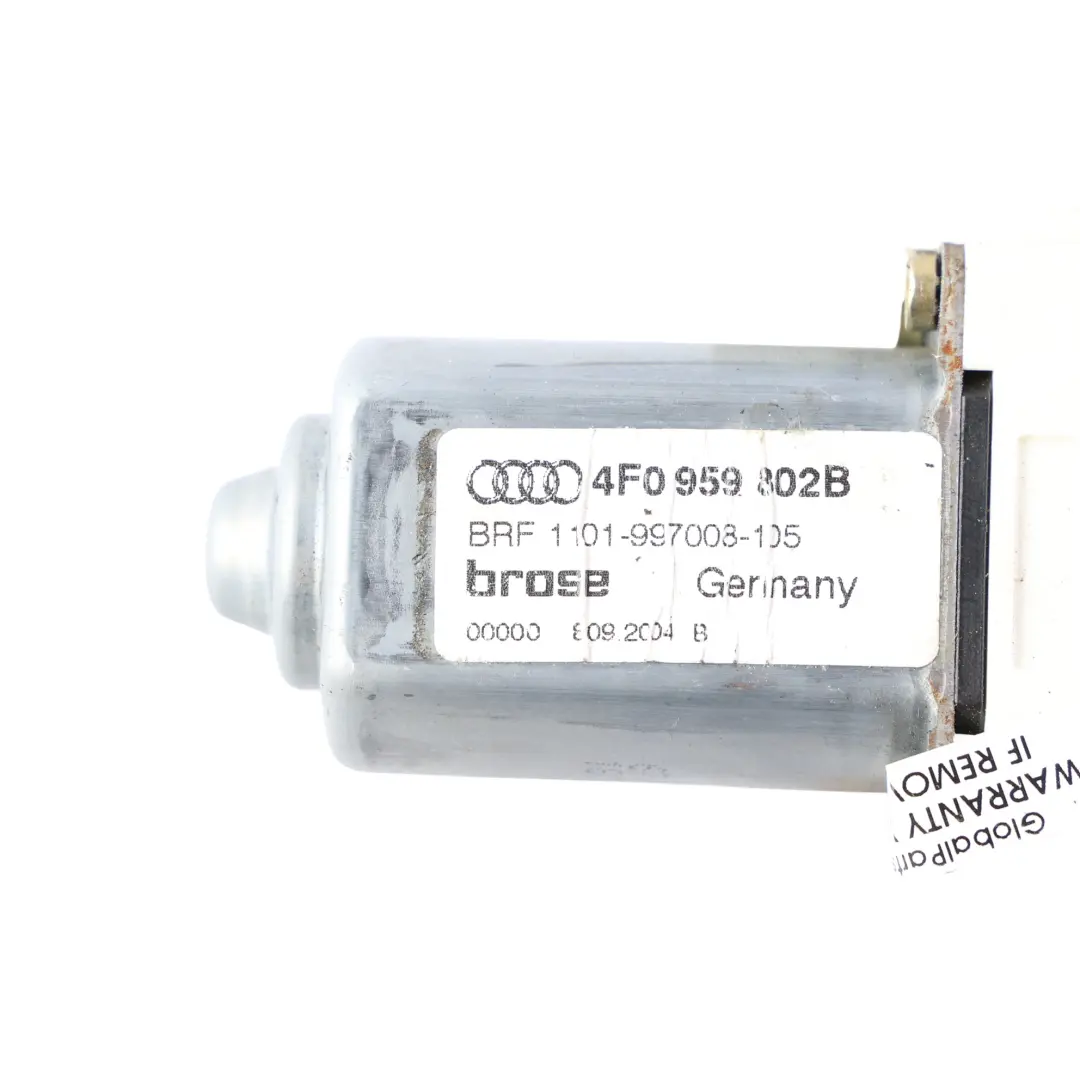 4F C6 Electric Window Motor Regulator Front Right O/S to Audi A6 with Part number 4F0959802B Audi A6 4F C6 Electric Window Motor Regulator Front Right O/S - SKU 4F0959802B - Part number 4F0959802B