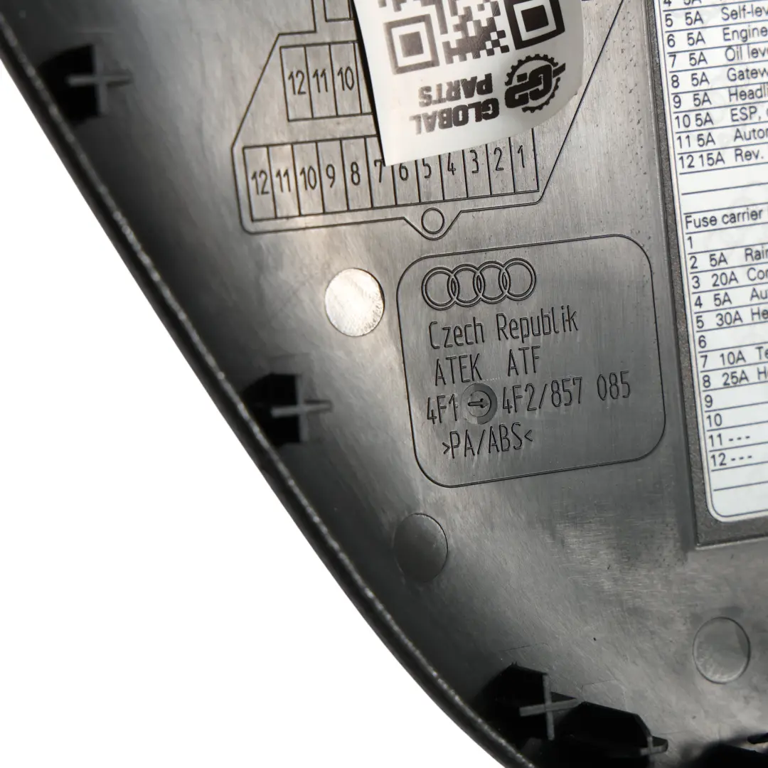 Audi A6 RS6 C6 Dashboard End Trim Cover Panel Left N/S Black - SKU RHD-4F2857085 - Part number 4F2857085