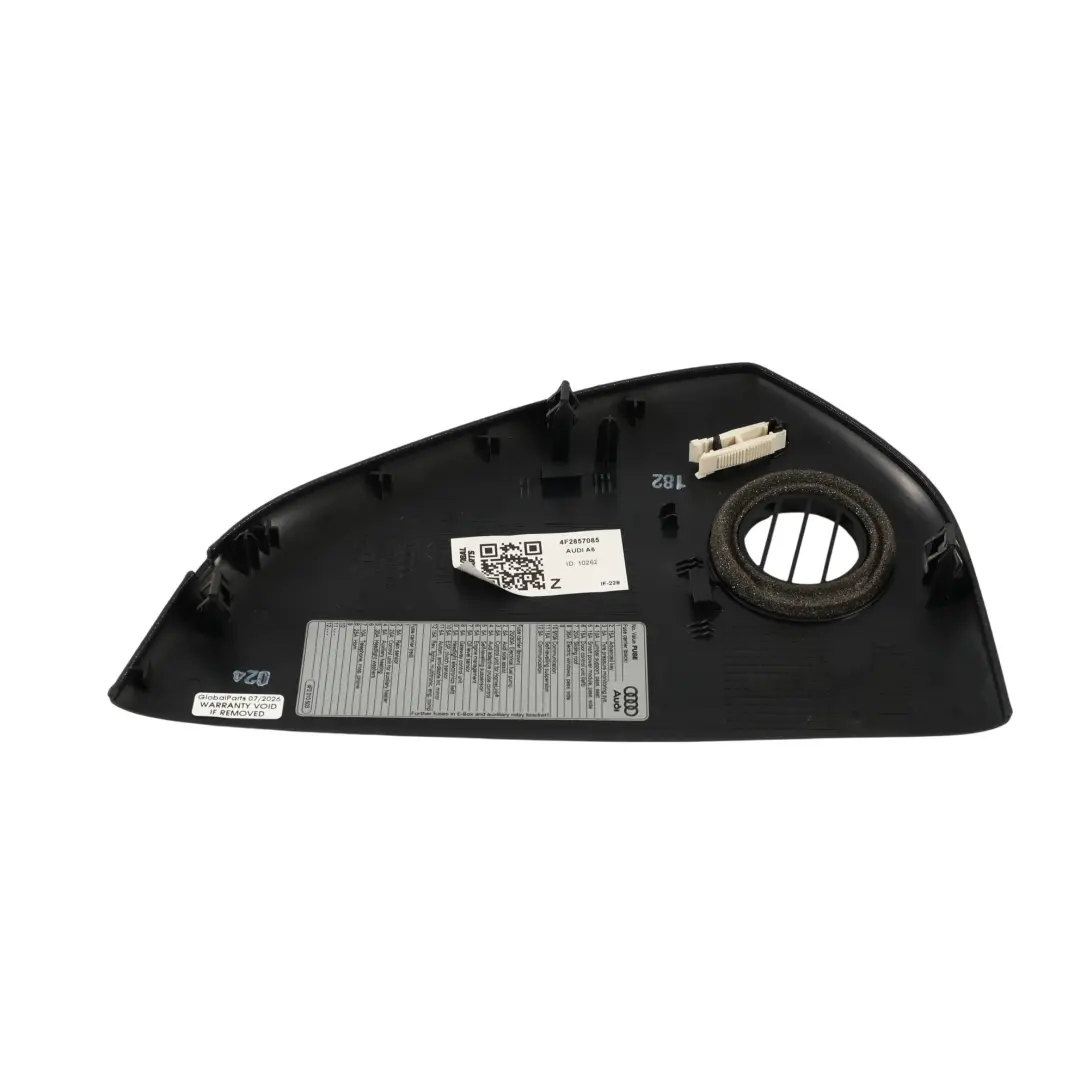 Audi A6 RS6 C6 Dashboard End Trim Cover Panel Left N/S Black - SKU RHD-4F2857085 - Part number 4F2857085