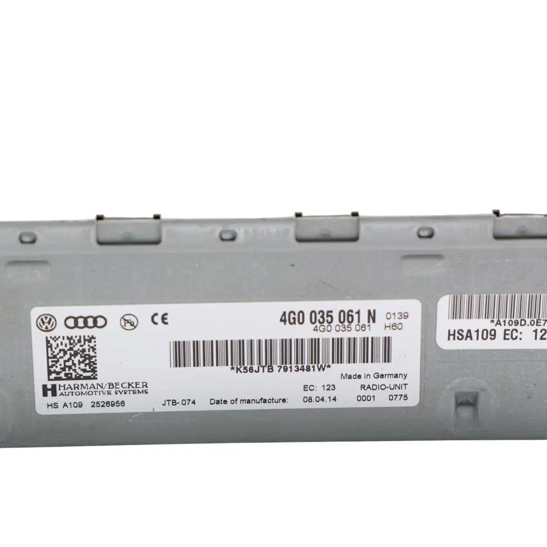 Audi A4 B8 A5 8T Q5 8R A8 D4 Stereo DAB CD Player Radio Head Unit - SKU 4G0035061N-1 - Part number 4G0035061N