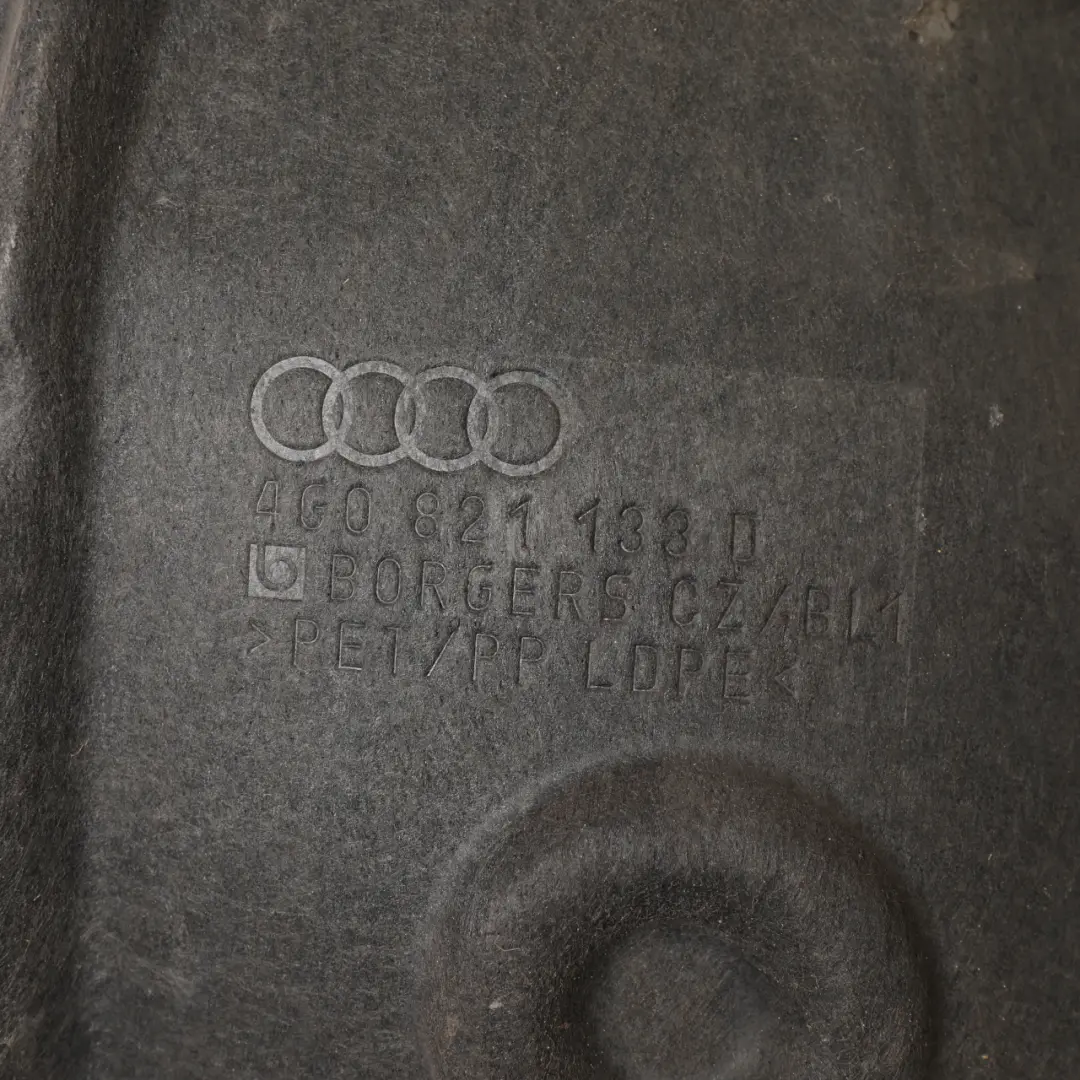 Arch Front Left N/S Housing Cover Splash Guard to Audi A6 C7 Wheel with Part number 4G0821133D Audi A6 C7 Wheel Arch Front Left N/S Housing Cover Splash Guard - SKU 4G0821133D - Part number 4G0821133D