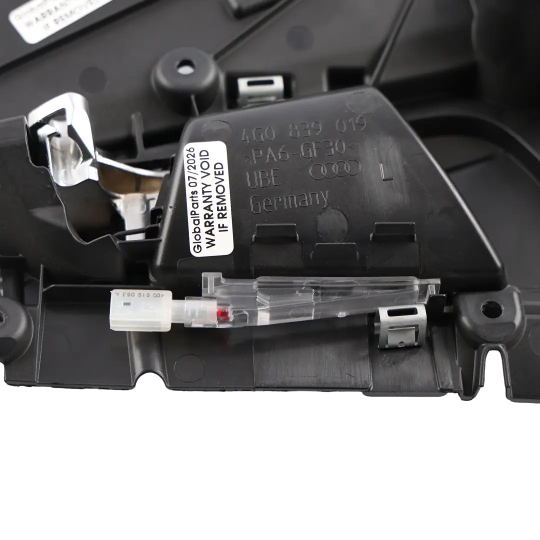 Audi A6 C7 Trasero Manija Puerta Tire Palanca Liberación Izquierda - SKU 4G0839019-1 - Número de pieza 4G0839019