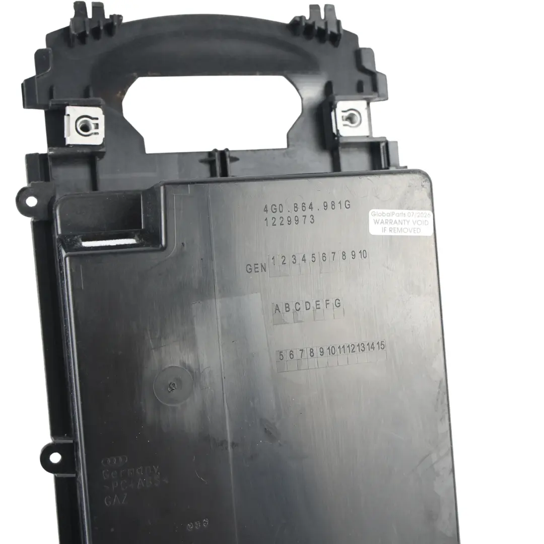 Schowek Półki Podłokietnika Konsoli Środkowej do Audi A6 C7 4G o numerze 4G0864981 Audi A6 C7 4G Schowek Półki Podłokietnika Konsoli Środkowej - SKU 4G0864981G - Numer Części 4G0864981