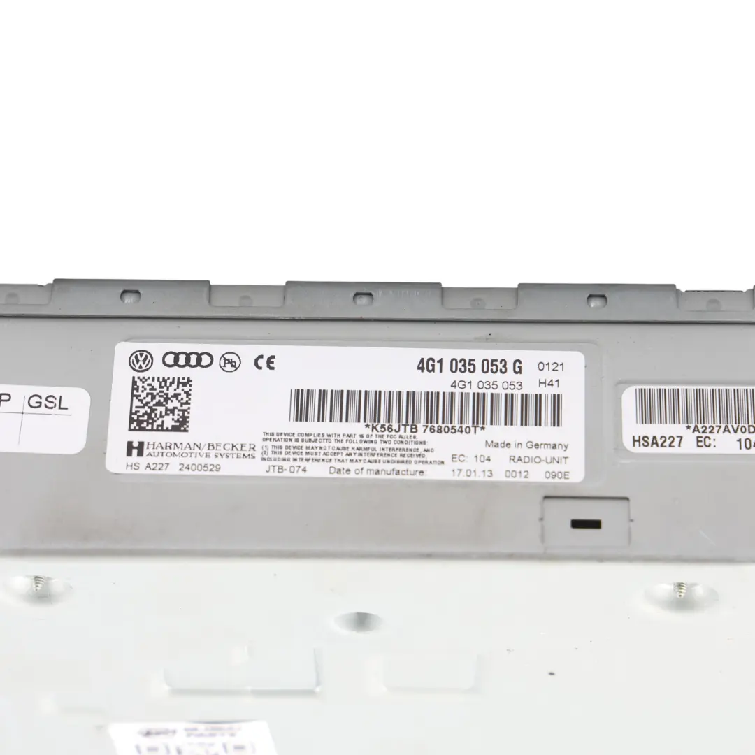 Unità Controllo Sistema Navigazione Radio Satellitare ECU per Audi Q7 4L con numero di parte 4G1035053G Audi Q7 4L Unità Controllo Sistema Navigazione Radio Satellitare ECU - SKU 4G1035053G - Numero di parte 4G1035053G