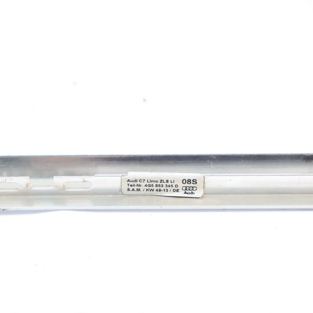 Audi A6 C7 Bande Moulure Vitre Latérale Arrière Chrome Gauche - SKU 4G5853345D - Numéro de pièce 4G5853345D