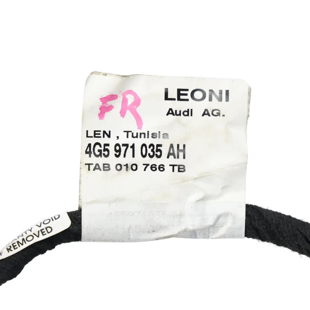 Audi A6 C7 Faisceau Câblage Porte Avant Côté Conducteur - SKU 4G5971035AH - Numéro de pièce 4G5971035AH