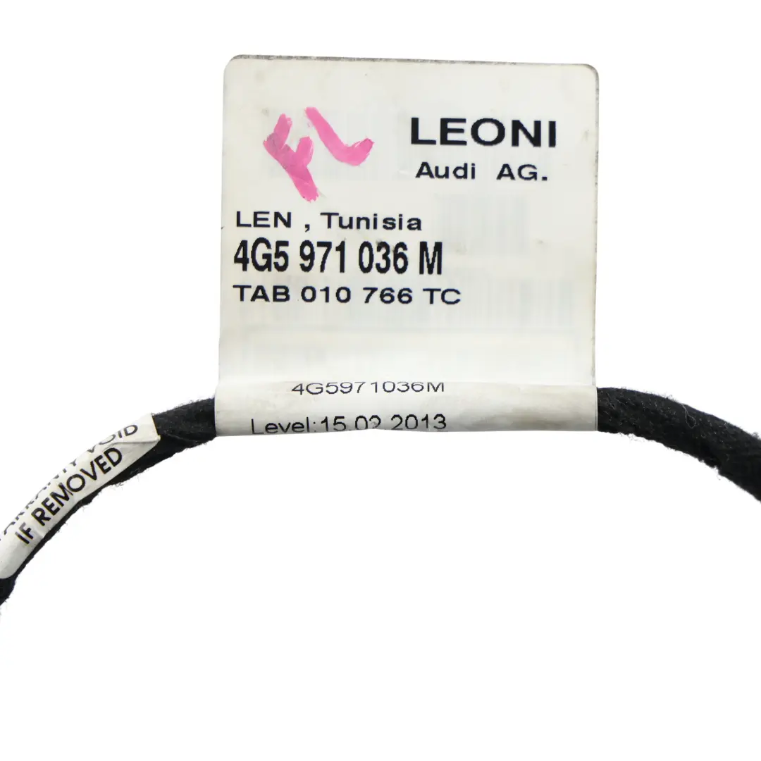 Door Wiring Loom Harness Cable Wire Front Passenger Side to Audi A6 C7 with Part number 4G5971036M Audi A6 C7 Door Wiring Loom Harness Cable Wire Front Passenger Side - SKU 4G5971036M - Part number 4G5971036M
