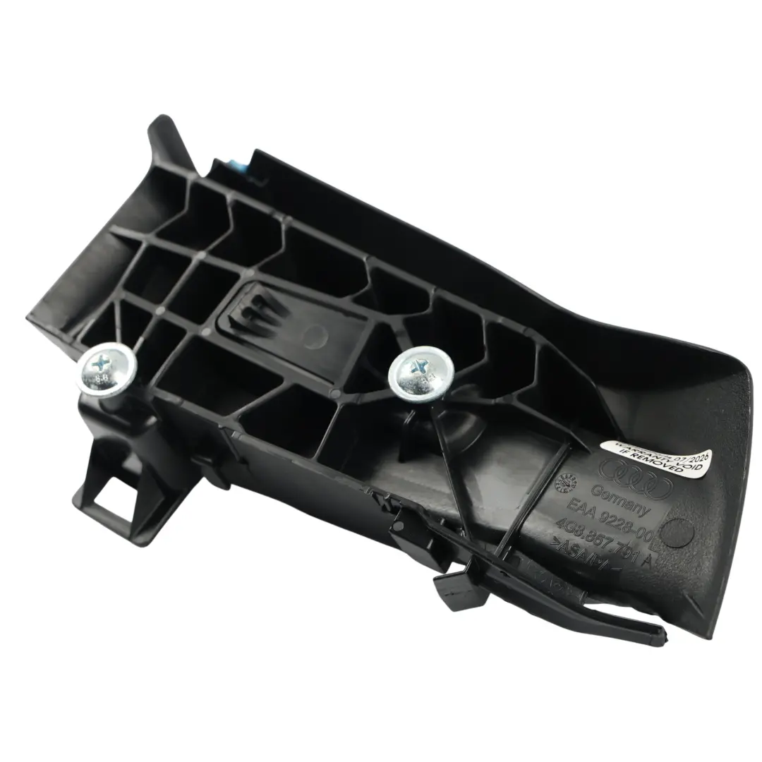 Belt Guide Mount Bracket Panel Left N/S to Audi A7 A6 C7 Rear Seat with Part number 4G8857791A Audi A7 A6 C7 Rear Seat Belt Guide Mount Bracket Panel Left N/S - SKU 4G8857791A - Part number 4G8857791A