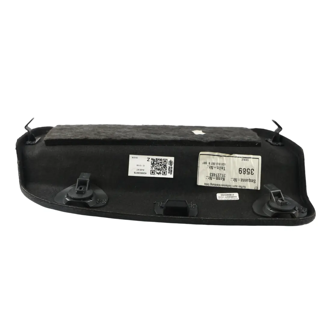Kofferraum Seitenverkleidung Abdeckung Schwarz Links für Audi A7 4G mit Teilenummer 4G8863887B Audi A7 4G Kofferraum Seitenverkleidung Abdeckung Schwarz Links - SKU 4G8863887B - Teilenummer 4G8863887B