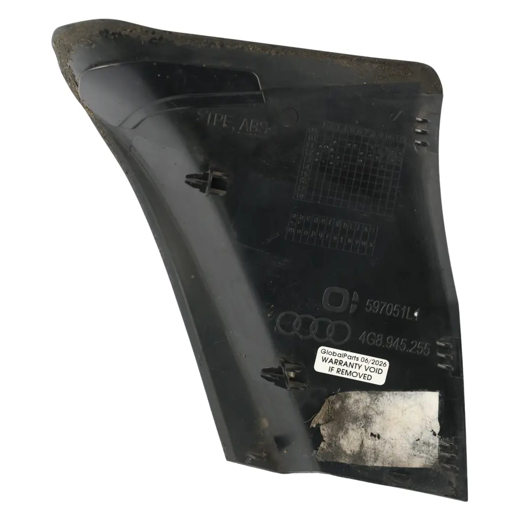 4G8 Cache Garniture Feu Arrière Gauche pour Audi A7 à propos du numéro de pièce 4G8945255 Audi A7 4G8 Cache Garniture Feu Arrière Gauche - SKU 4G8945255 - Numéro de pièce 4G8945255