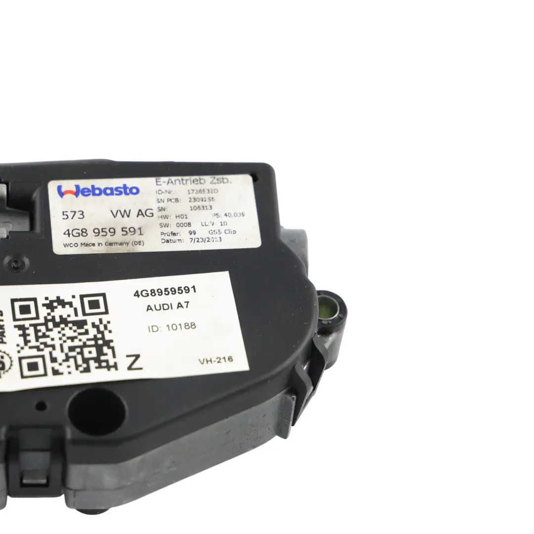 Audi A6 S6 4G A7 4G8 Schiebedach Sonnendach Motor Öffnung - SKU 4G8959591 - Teilenummer 4G8959591
