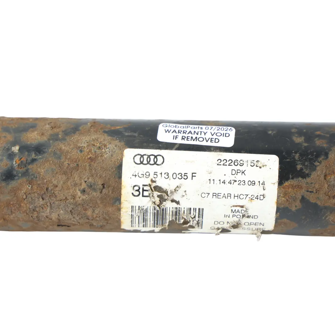 Strut Shock Absorber Rear Left Right N/O/S to Audi A6 C7 Spring with Part number 4G9513035F Audi A6 C7 Spring Strut Shock Absorber Rear Left Right N/O/S - SKU 4G9513035F - Part number 4G9513035F
