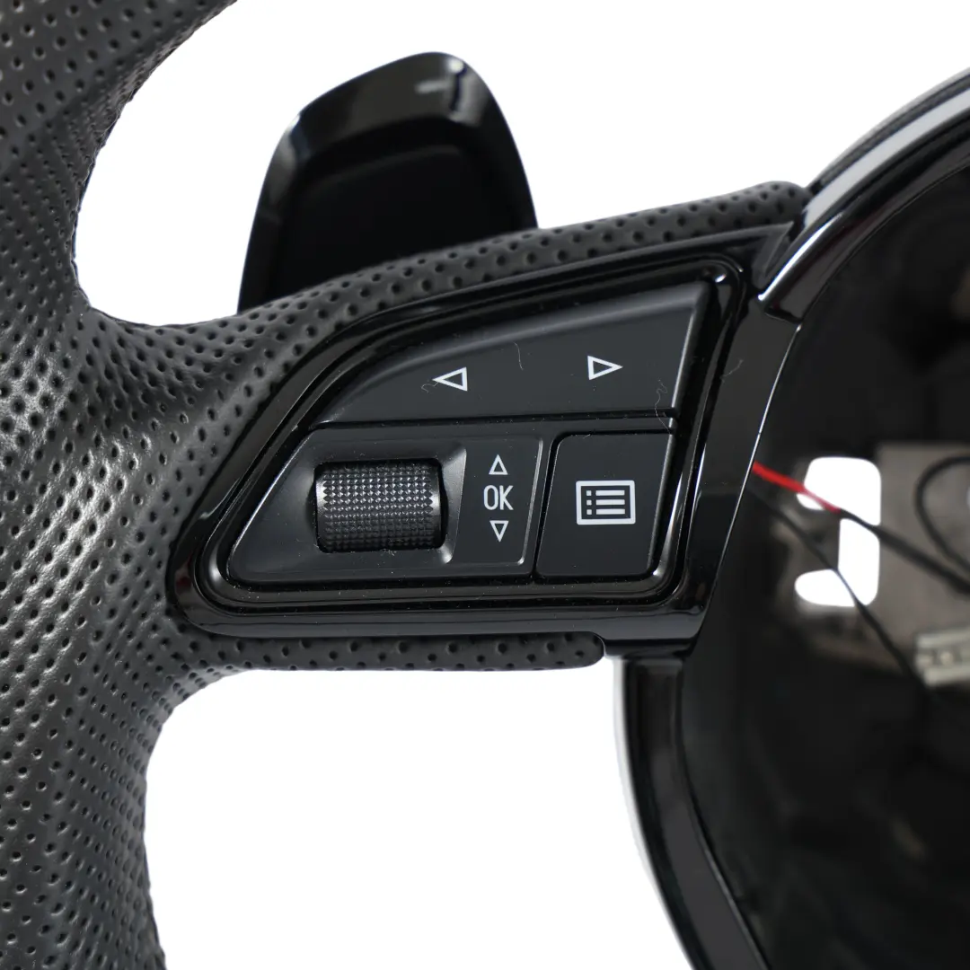 LED Carbonio Fondo Piatto Paddle Shift per Audi A8 D4 Volante S-Line con numero di parte 4H0419091T Audi A8 D4 Volante S-Line LED Carbonio Fondo Piatto Paddle Shift - SKU 4H0419091T-1 - Numero di parte 4H0419091T